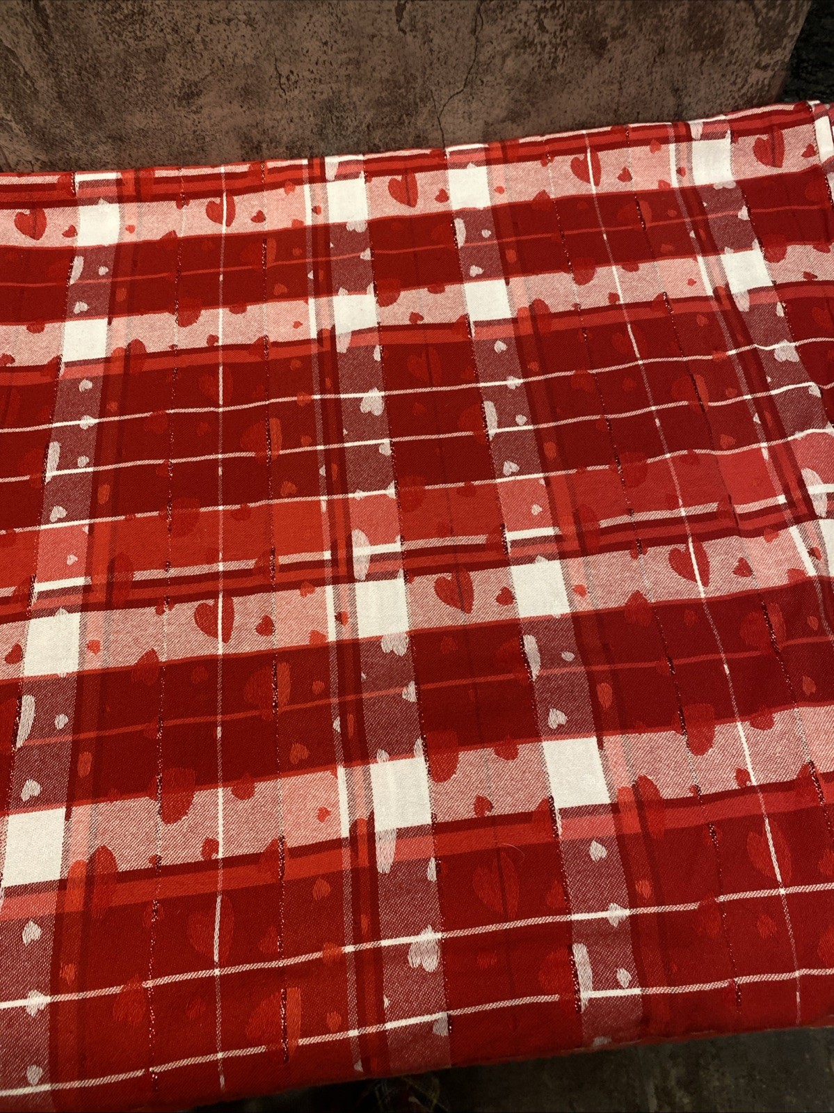 Fabric valentines tablecloth rectangular shaped valentine 102×53 Inches gallery