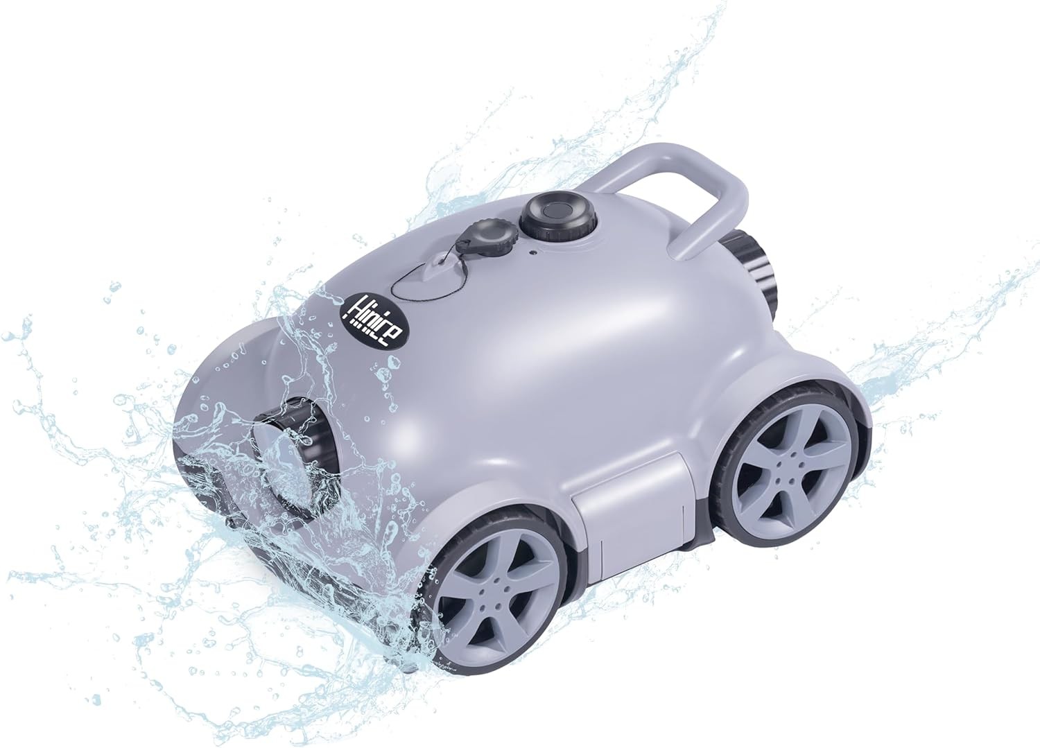 Cordless Wall Climbing Robotic Pool Cleaner for 2200 Sq Ft In-Ground Pools Grey gallery