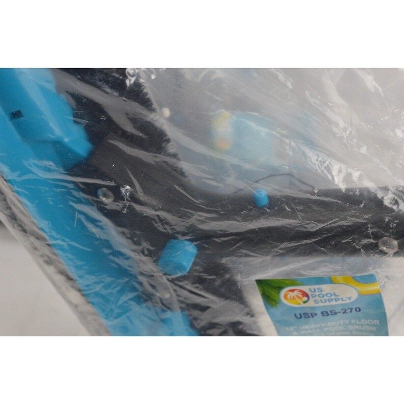3-Pack U.S. Pool Supply 18" Heavy-Duty Nylon Pool Floor & Wall Brush Heads Blue gallery