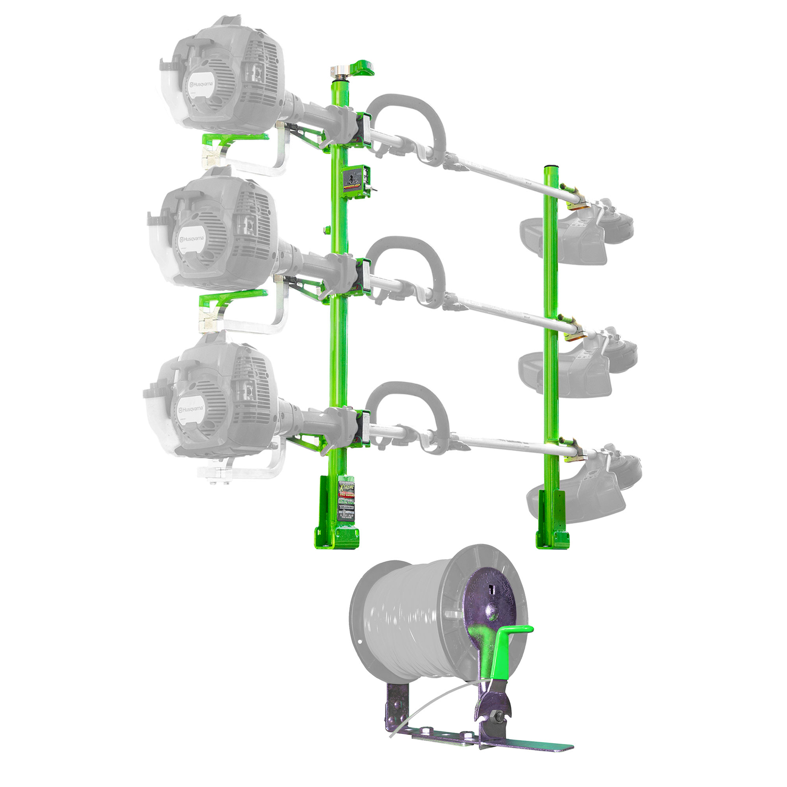 Green Touch Industries 3 Position Line Trimmer Rack & String Trimmer Spool Rack gallery