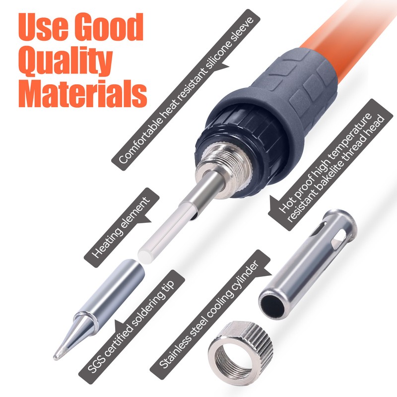 Soldering Station Kit Adjustable Temperature 100W Digital or 60W Analog Tool US gallery