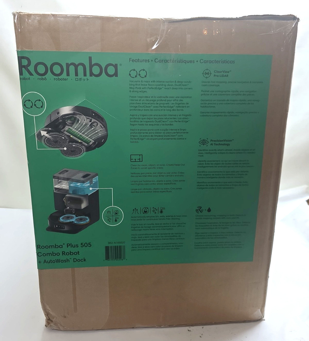 iRobot Roomba Plus 505 Combo Vacuum & Mop w/ AutoWash Dock - NEW gallery