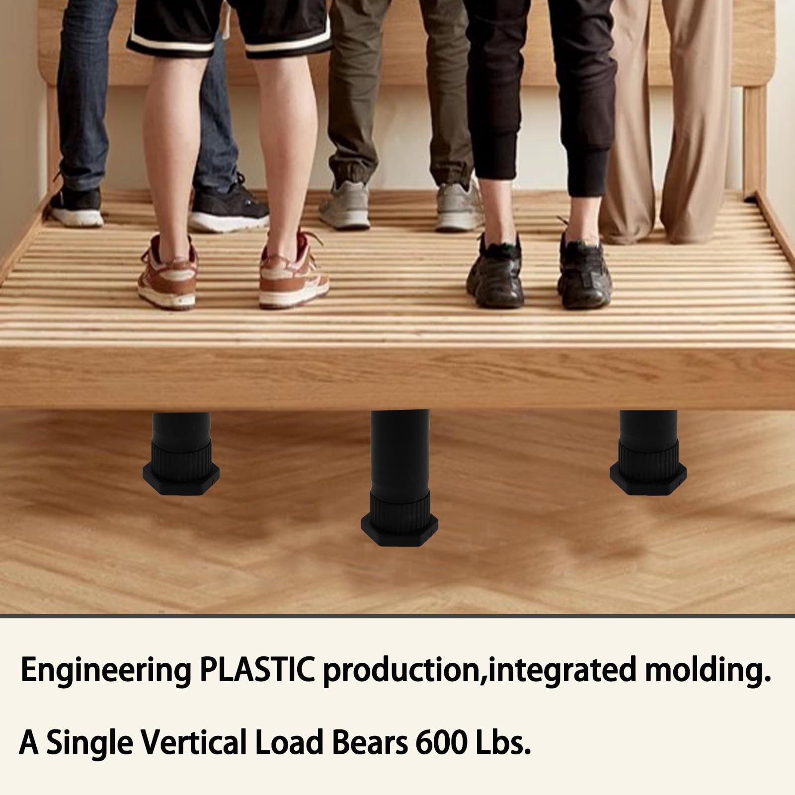 Adjustable Bed Support Legs 8–14.5 Inch Queen King Center Slat Stabilizer 4 Pack gallery