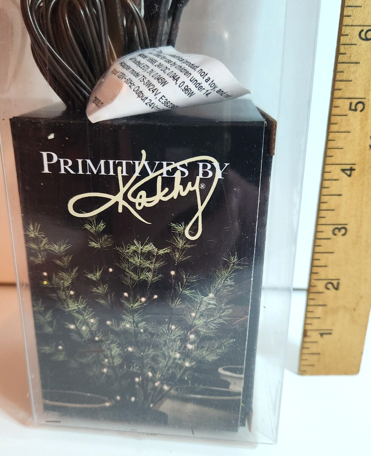 Primitives By Kathy Nature’s Glow Pine Twigs, 1 stem, 40 LED lights, indoor, new gallery