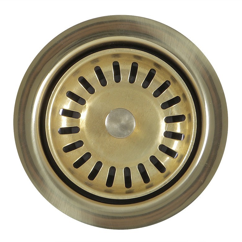 Nantucket Sinks 3.5EDF-PB Extended Flange Disposal Kitchen Drain, 3.5", Brass gallery