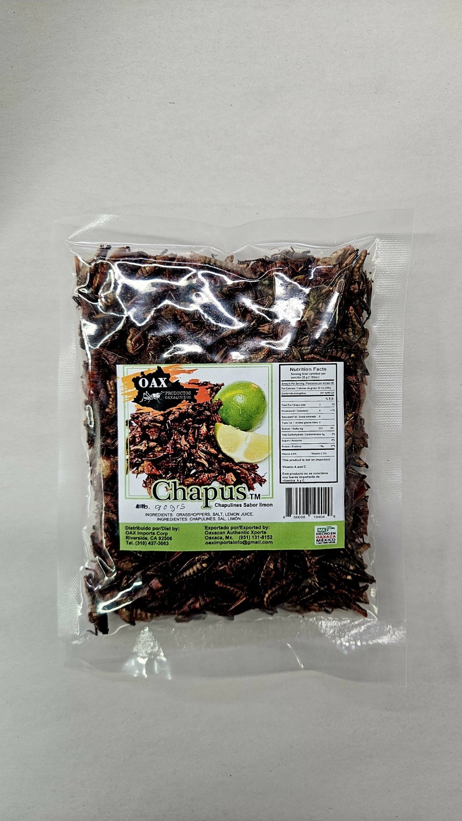 90 GR FRESH CHAPULINES CON LIMONCITO 🍋‍🟩 (grasshoppers w/lime) from OAXACA gallery