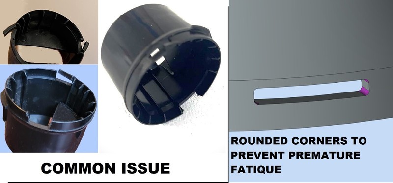 Refrigerator water Filter Cap RE-DESIGN 2260502W 2260518W WHIRLPOOL KITCHENAID gallery