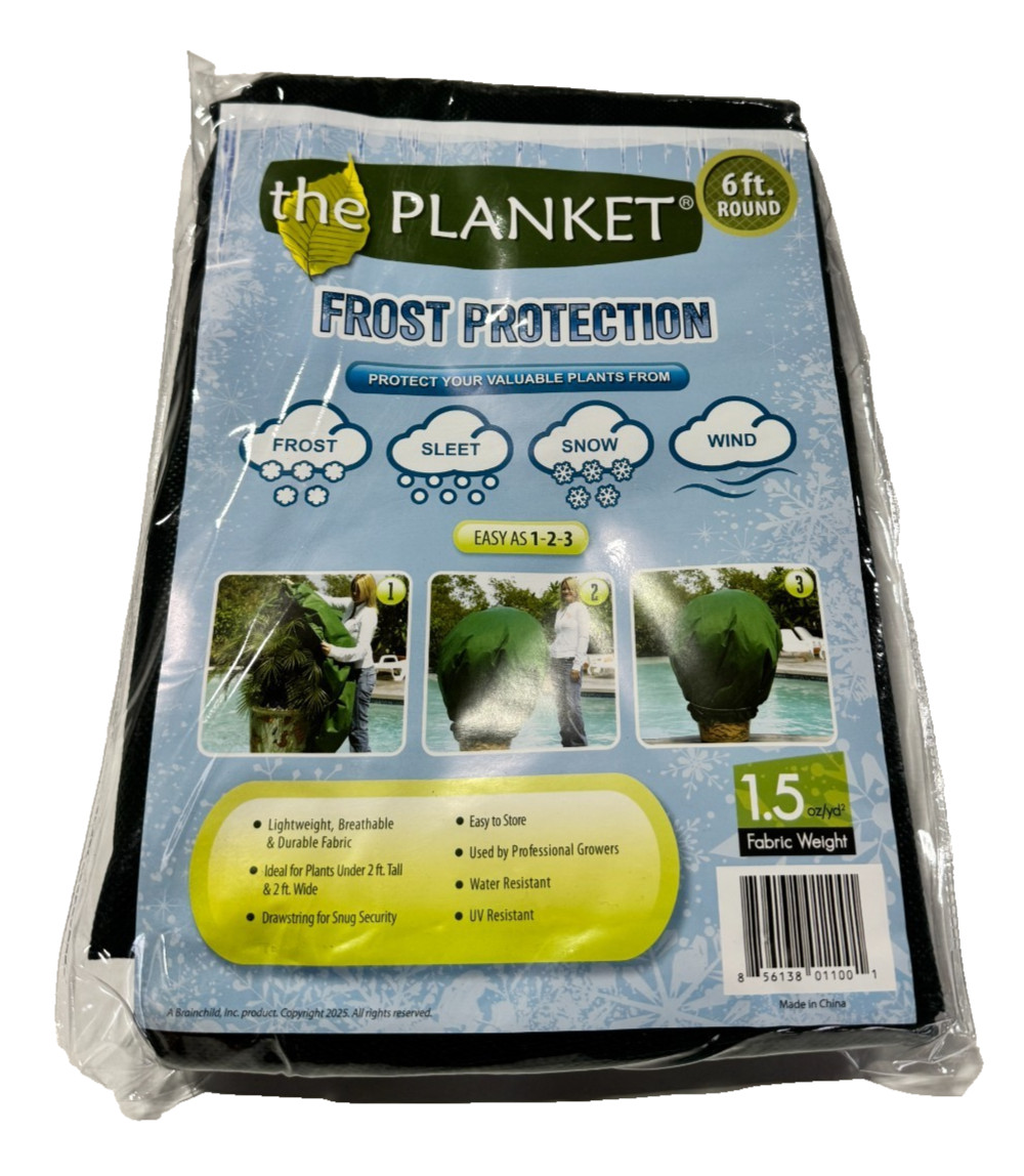 The Planket (3 Pack) 6′ Round Frost Protection Plant Covers Winter & Frost Guard gallery