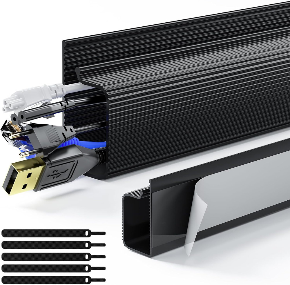2 Pack Safe & Tidy Cable Management Solution - Protect Kids & Pets with Home & O
