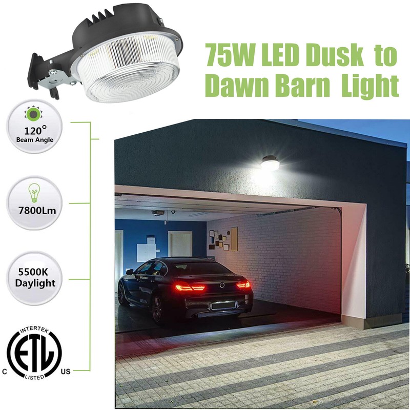 LED Area Lights 75 Watts - Outdoor Yard Light Dusk to Dawn Photocell Included gallery