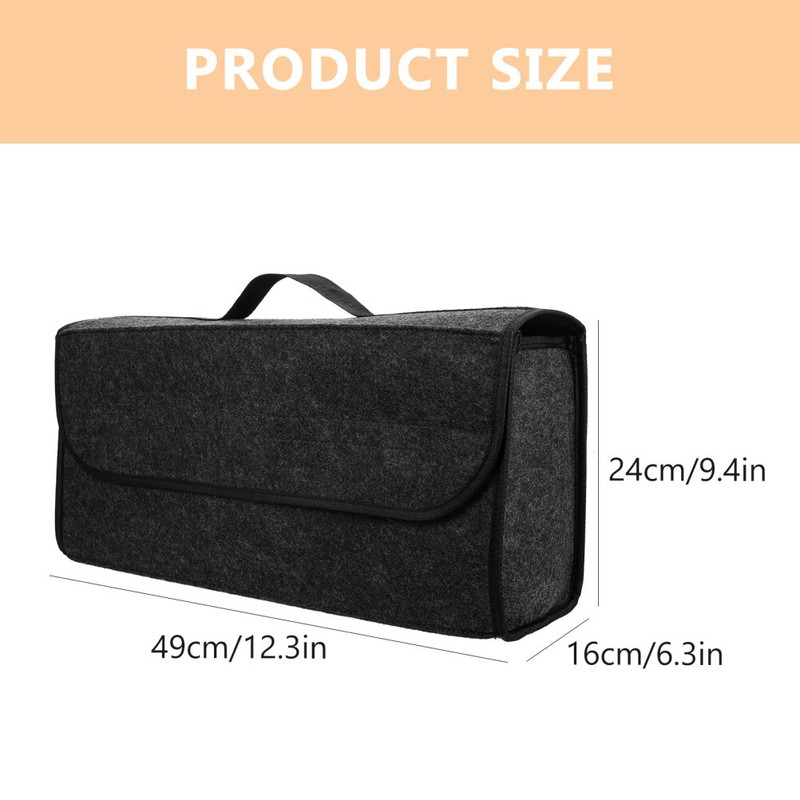 Car Foldable Storage Bag Non-woven Fabrics Vehicle Trunk Storage Container gallery