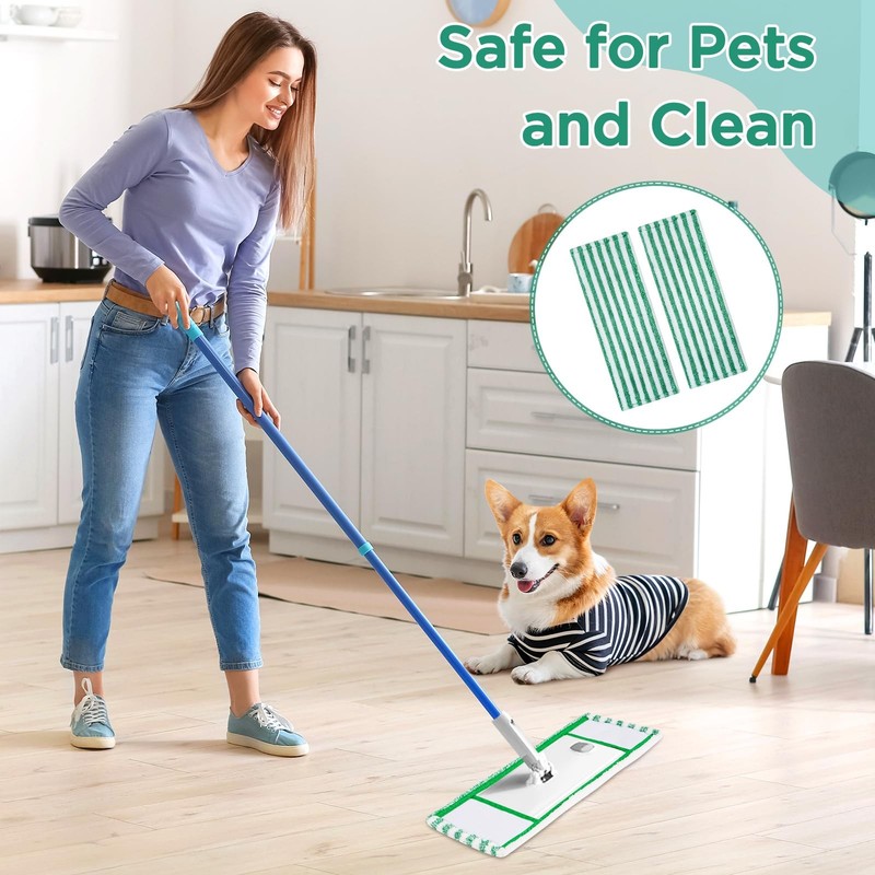 Microfiber Mop with Washable Reusable Pad, 360 Degree Rotating Head for Hardw... gallery