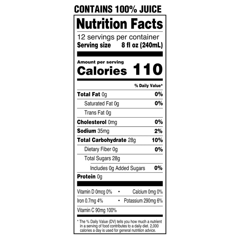 (2 pack) Great Value 100% Apple Juice, 96 fl oz gallery