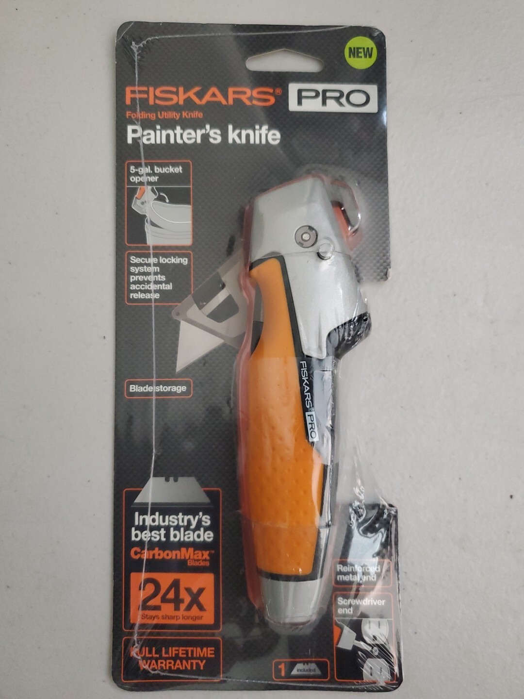 Fiskars Pro 770050-1001 Utility Knife Painters Orange/Black gallery