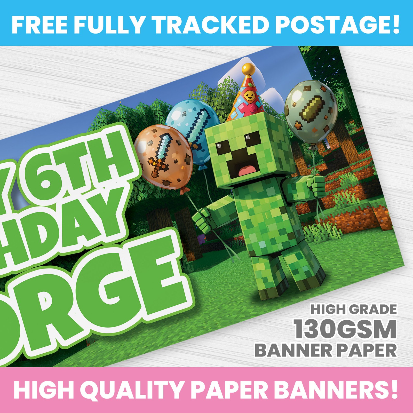 PERSONALISED GAMING BANNER ANY NAME VIDEO GAME PARTY BANNERS gallery