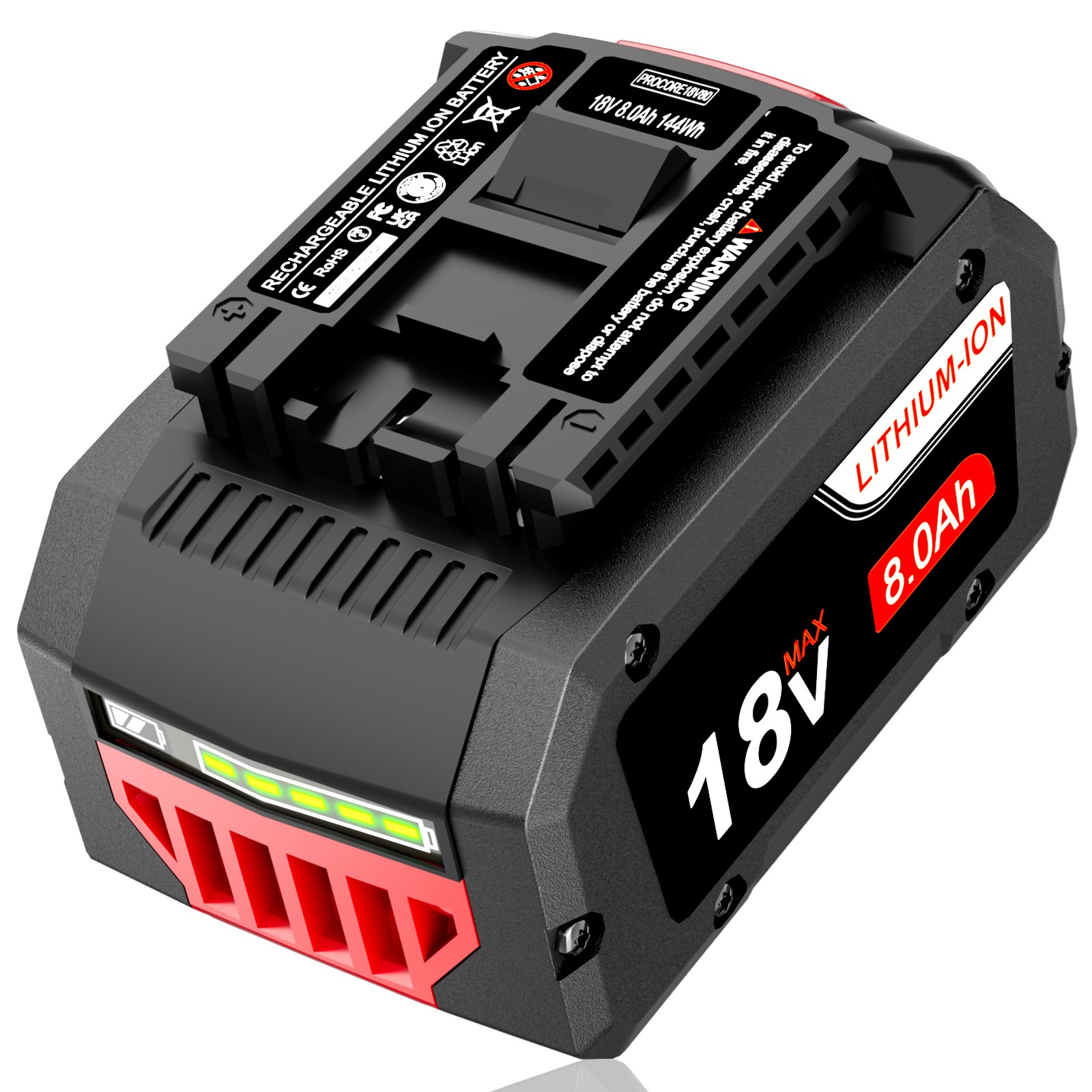 BAT609 For BOSCH 18V CORE 18 Volt 8.0 Ah High Performance Battery Li-ion BAT618 gallery