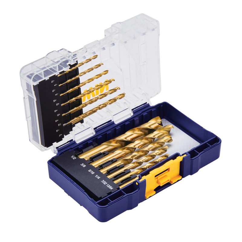 IRWIN 18-Piece Titanium Nitride Coated Turbomax Drill Bit Set & Case - 3018010 gallery