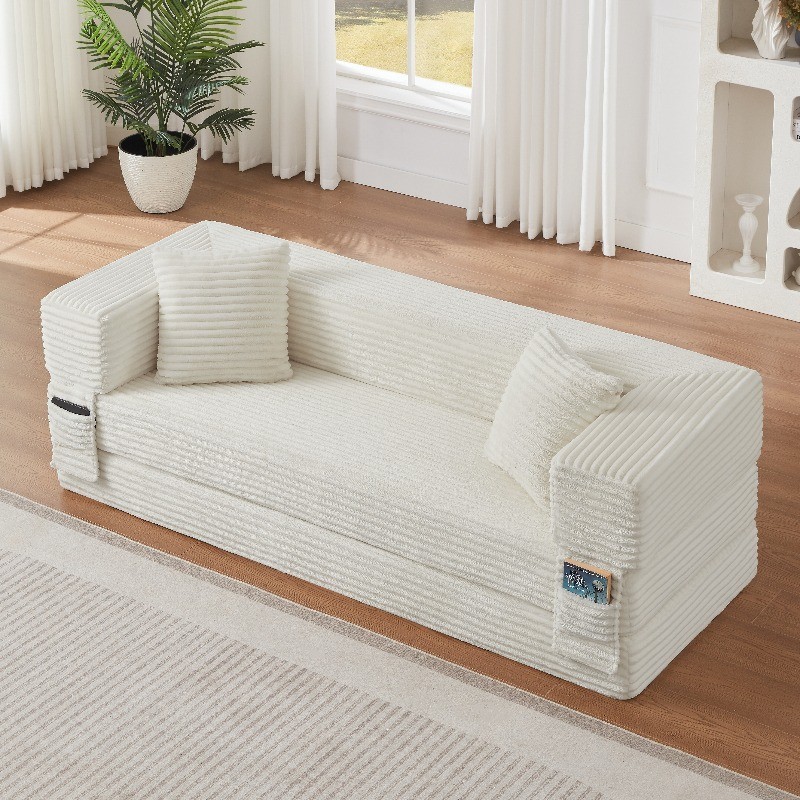 Convertible Sofa Bed Sleeper Space Saving Bed Frame Couch for Small Spaces gallery