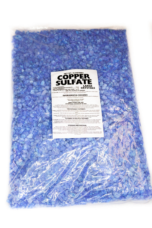 Copper Sulfate Crystals 25lb Bag (LARGE CRYSTAL) gallery