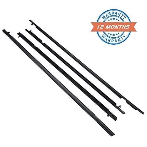 4 Pcs Car Outer Door Window Moulding Trim Weatherstrip Seal Belt 2006-2011 gallery