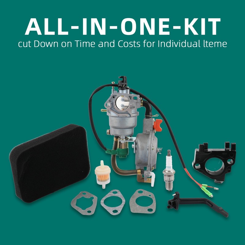 Dual Fuel LPG / NG Conversion Carburetor Kit For 4.5 KW to 10 KW Generators gallery
