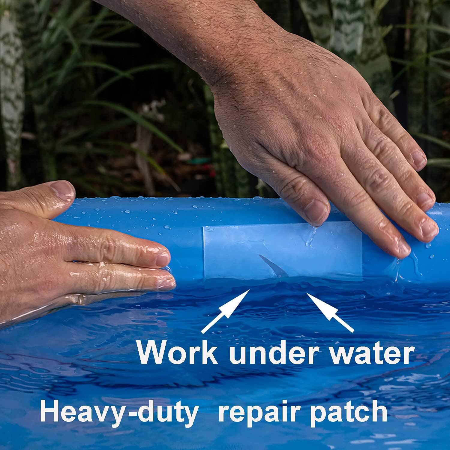 Swimming Pool Vinyl Liner Pool Repair Kit with Sealant Works Under Water gallery