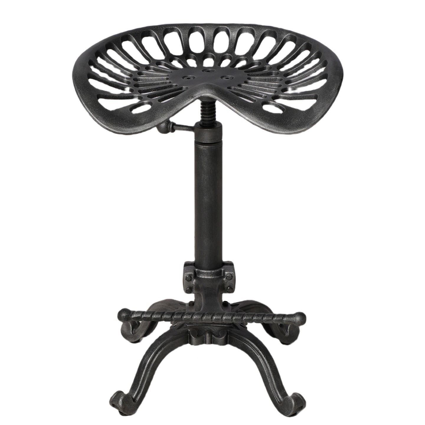 Tractor Seat Bar Stool-Rustic Industrial Bar Stool-Farmhouse Cast Iron Swivel gallery