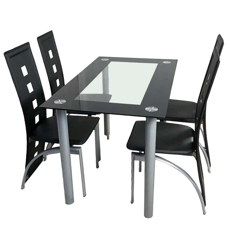 【Replace 24778886】110cm Dining Table Tempered Glass Dining Table gallery