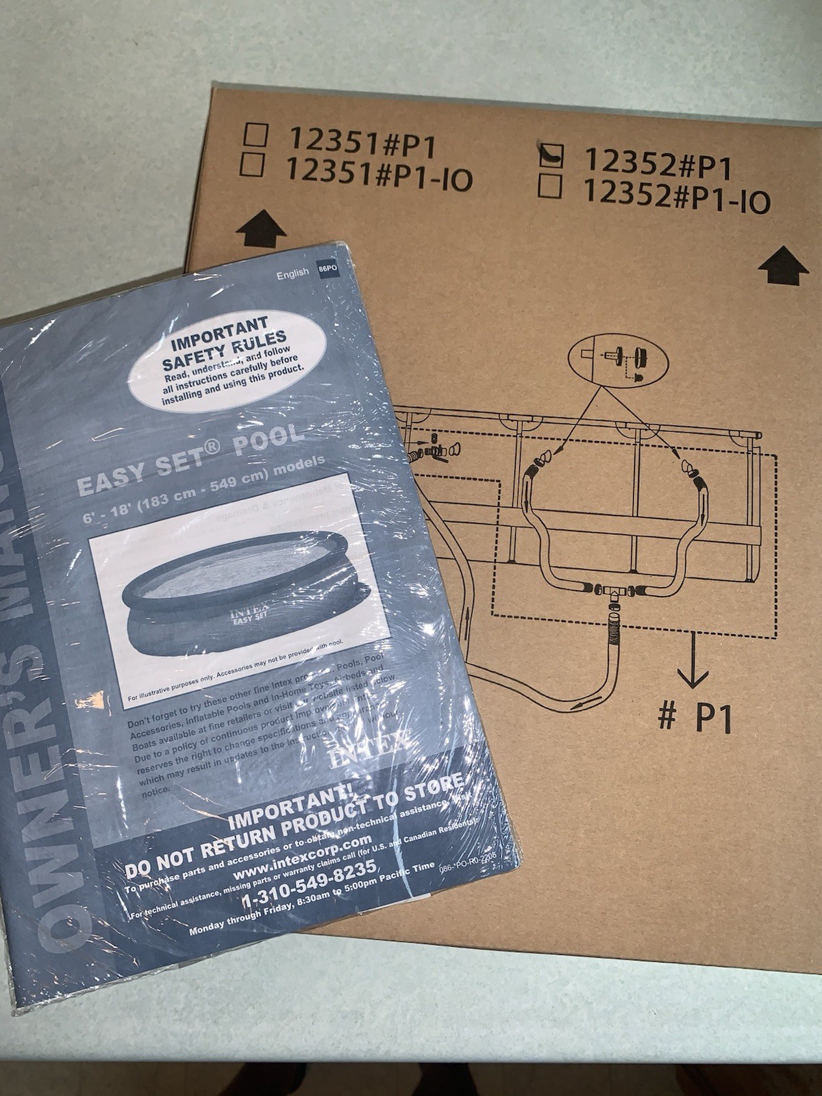 Intex 12352 #P1 Accessory Kit Hoses and Attachments And User Manual NEW gallery