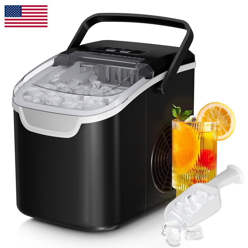 Antarctic Star Countertop Ice Maker Machine 8 Ice Cubes In 6 Mins 26Lb/Day Ice gallery