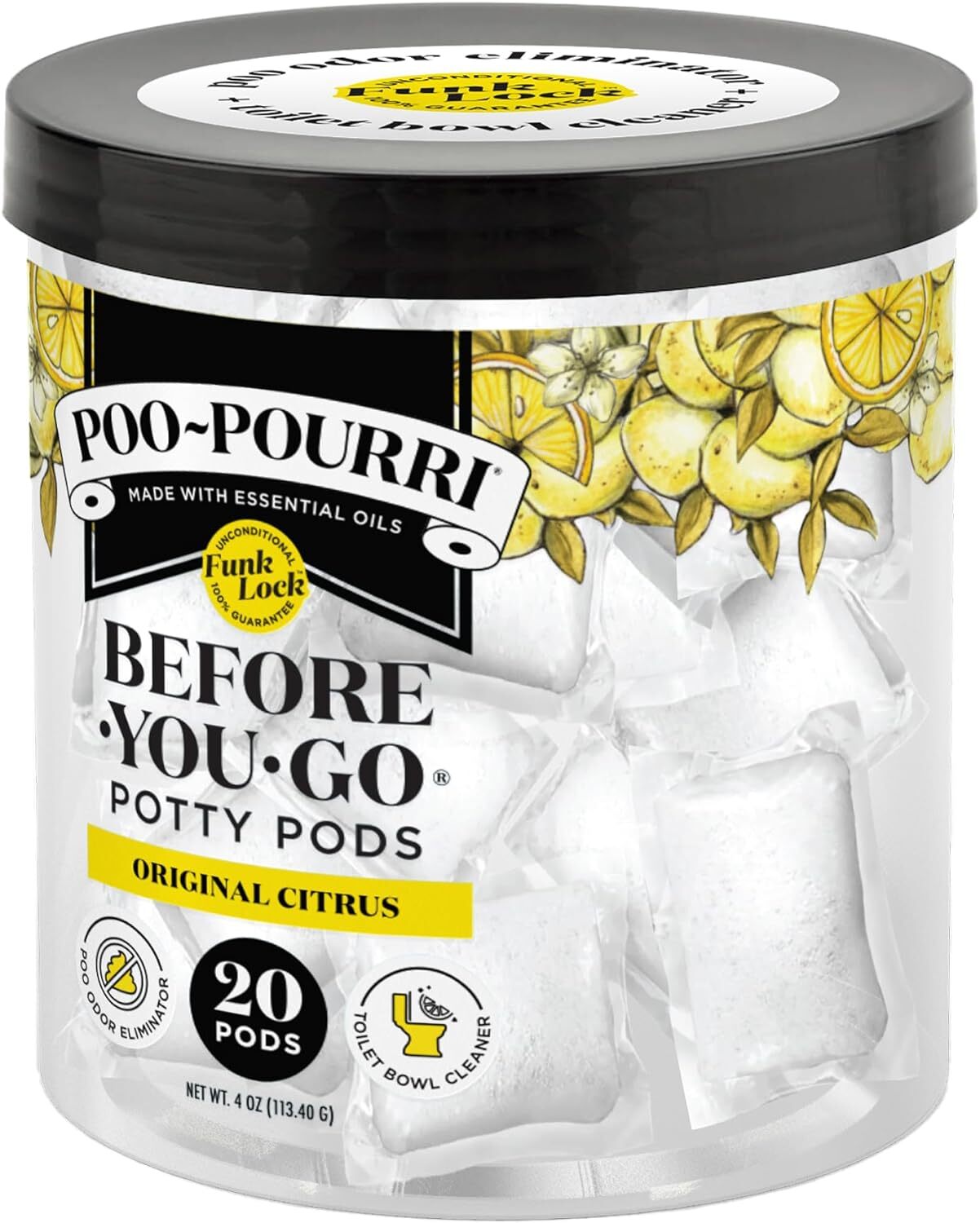 Before-You-Go Potty Pods, Original Citrus, 20 Count Toilet Pod - Lemon, Bergamot gallery