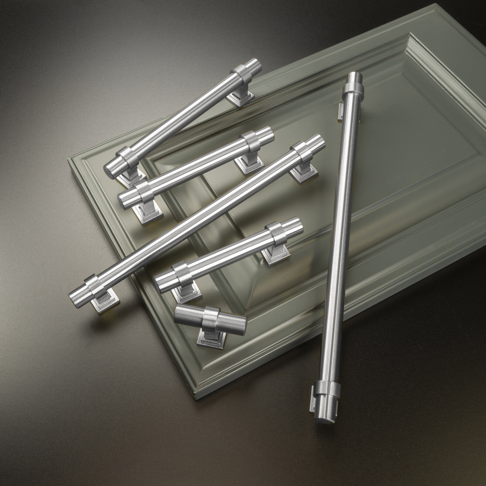 Brushed Nickel Modern Kitchen Cabinet Handles Pulls Hardware Stainless Steel gallery