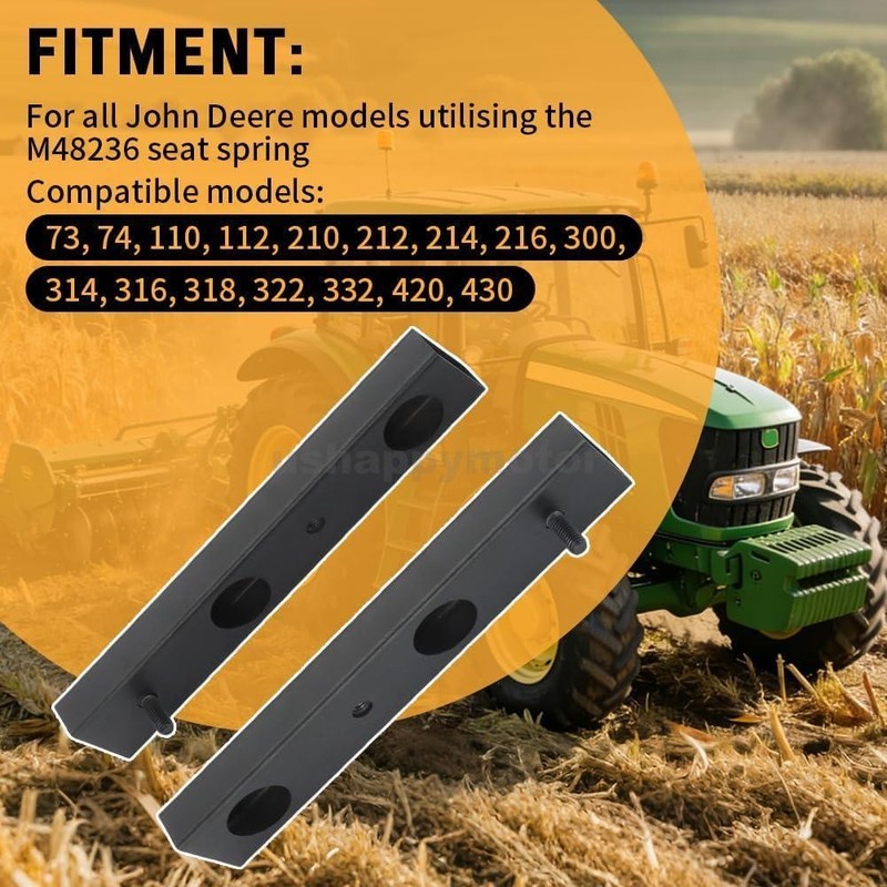 Seat Relocation Brackets w/ Hardwares For John Deere 318,300,314,316,322,420,430 gallery