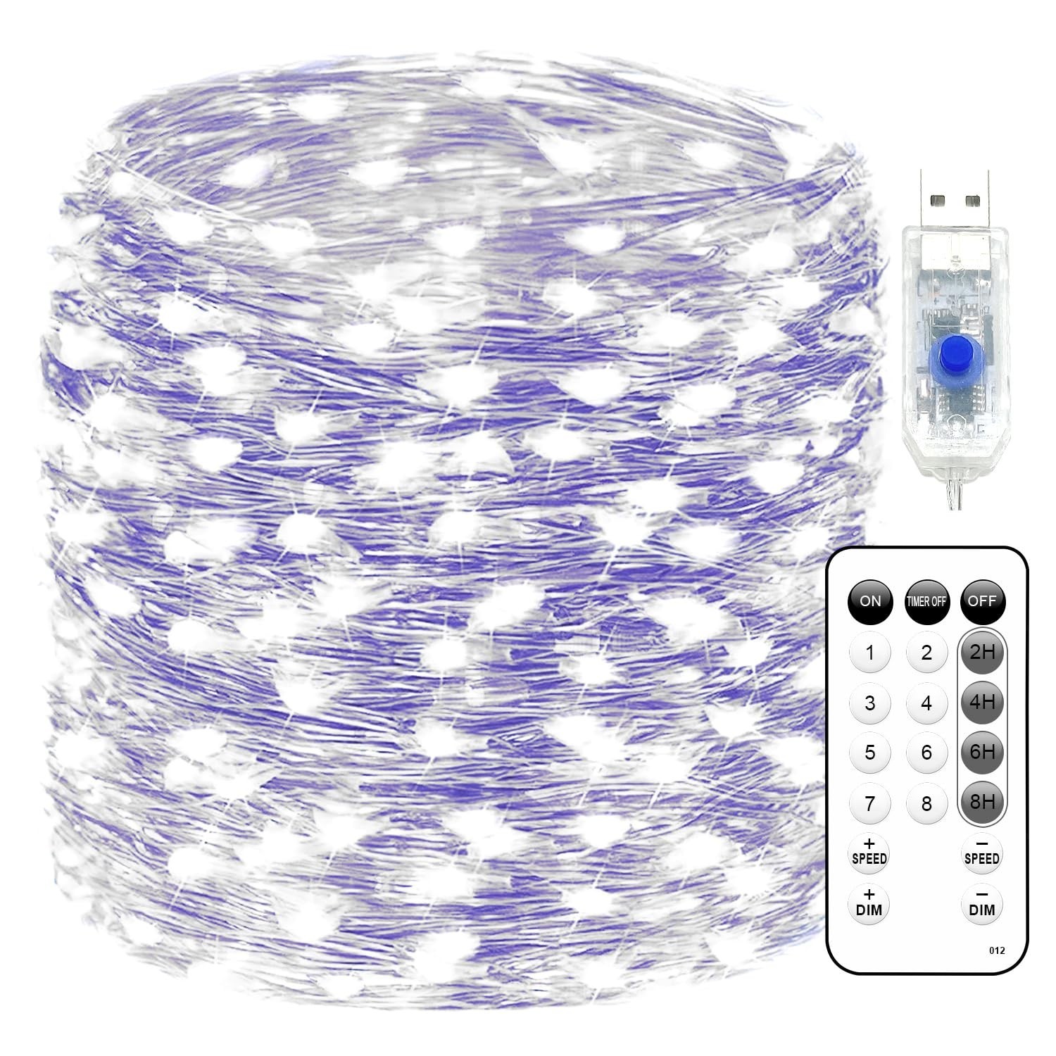 Fairy Lights 66ft 200 LED USB Twinkle String Lights Plug in Copper Wire Light... gallery