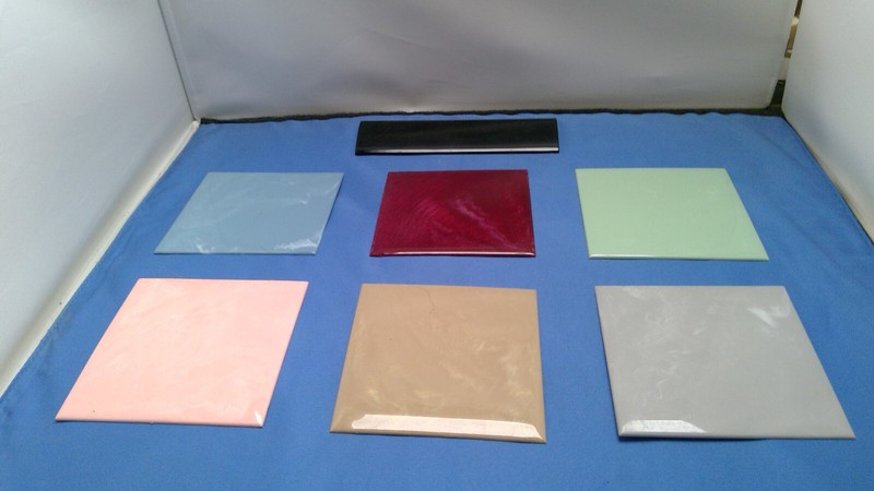 one Vintage TITAN Marbled  PLASTIC Wall Bathroom TILE 4 1/4" x  4 1/4" NOS gallery