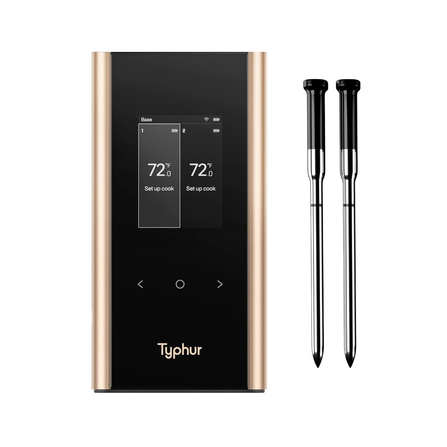 Typhur Sync Gold Dual Wireless Thermometer with 2 Probes & Smart Base Model WT05 gallery