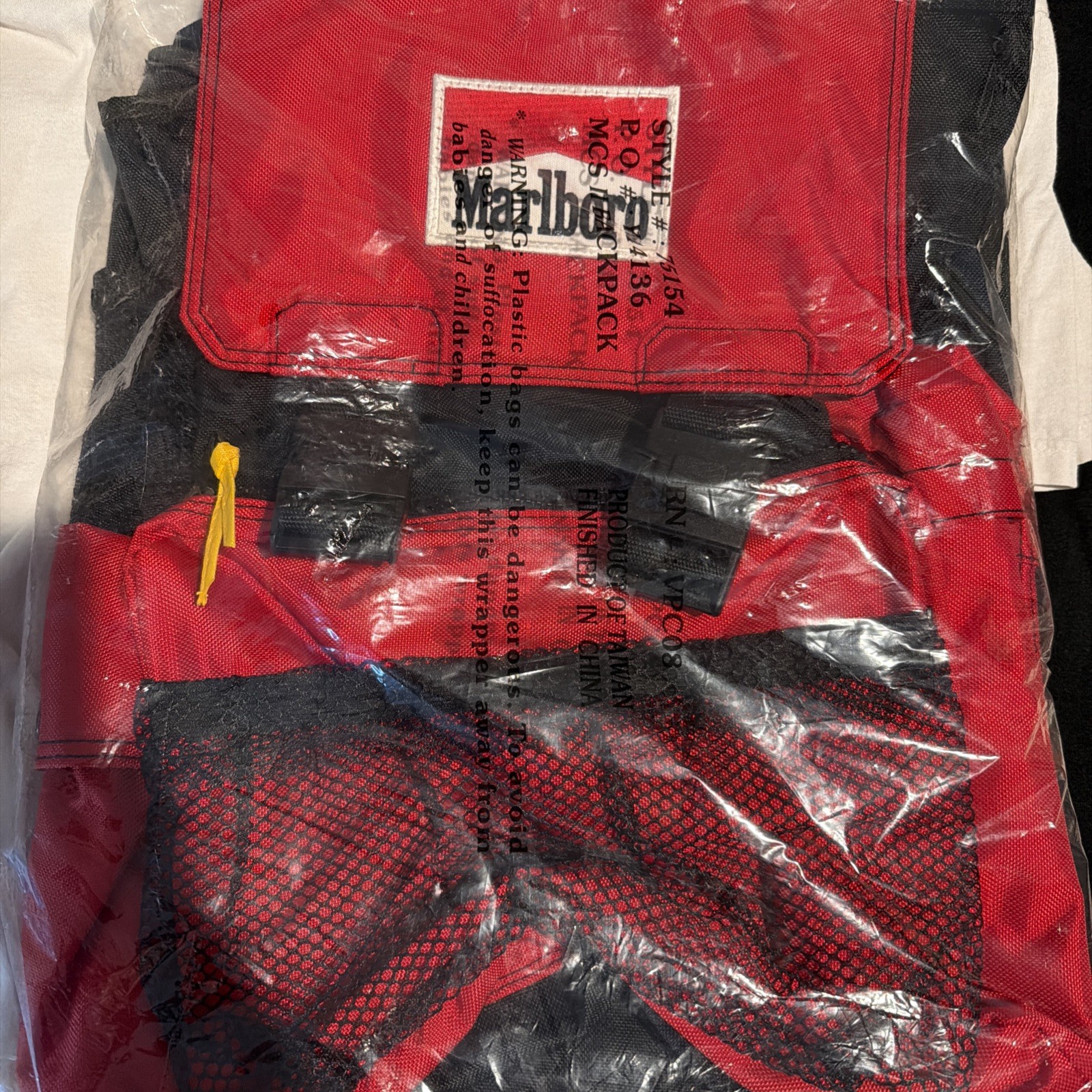 Vintage Marlboro  Red Backpack In Bag 2