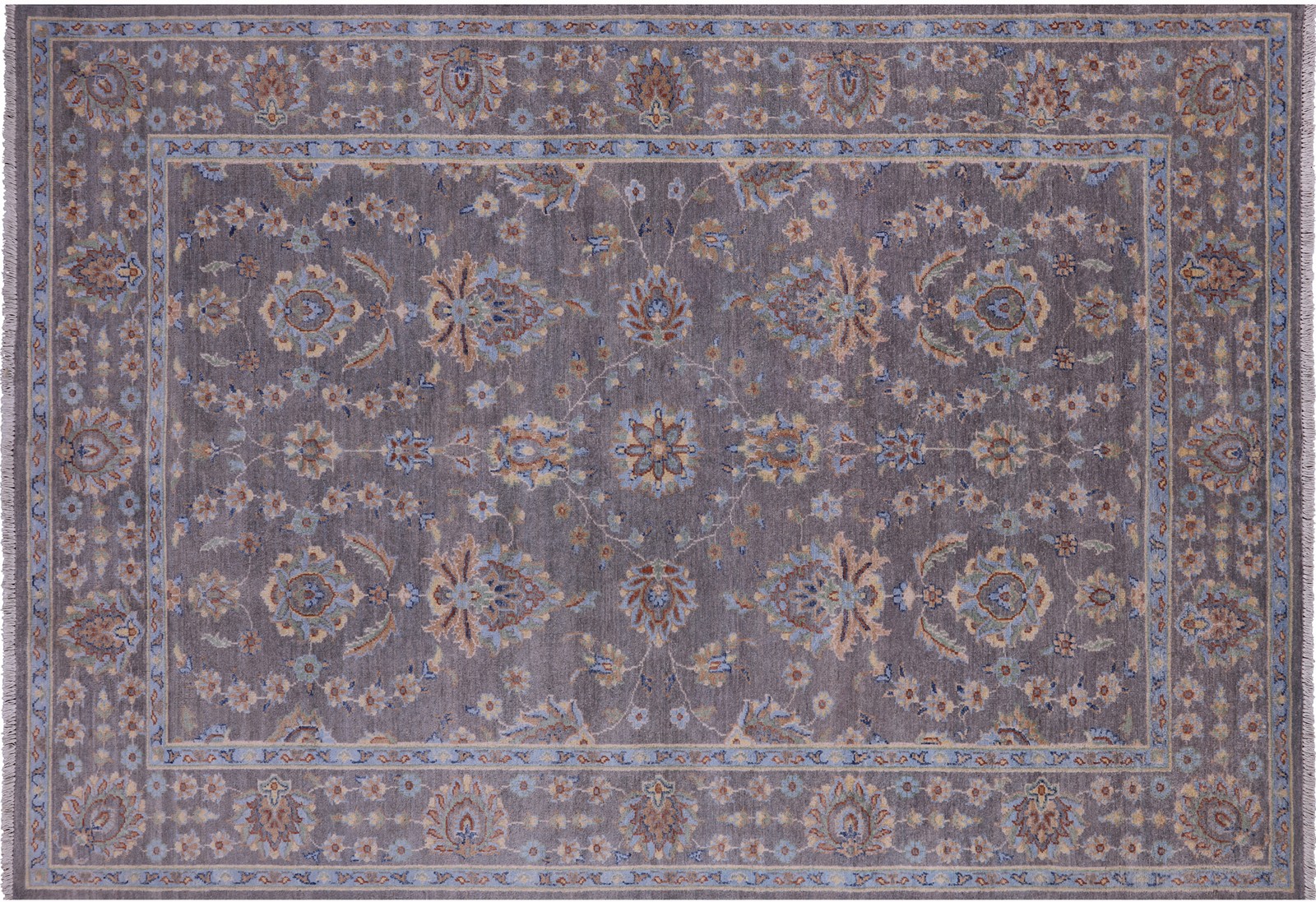 Turkish Oushak Handmade Wool Rug 6' 0" X 8' 9" - Q12822 gallery