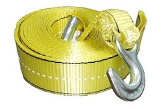 Tow Strap 2″ x 30′ Reflective Webbing 10,000 lbs B.S and 3,333 lbs W.L.L 1-Pack