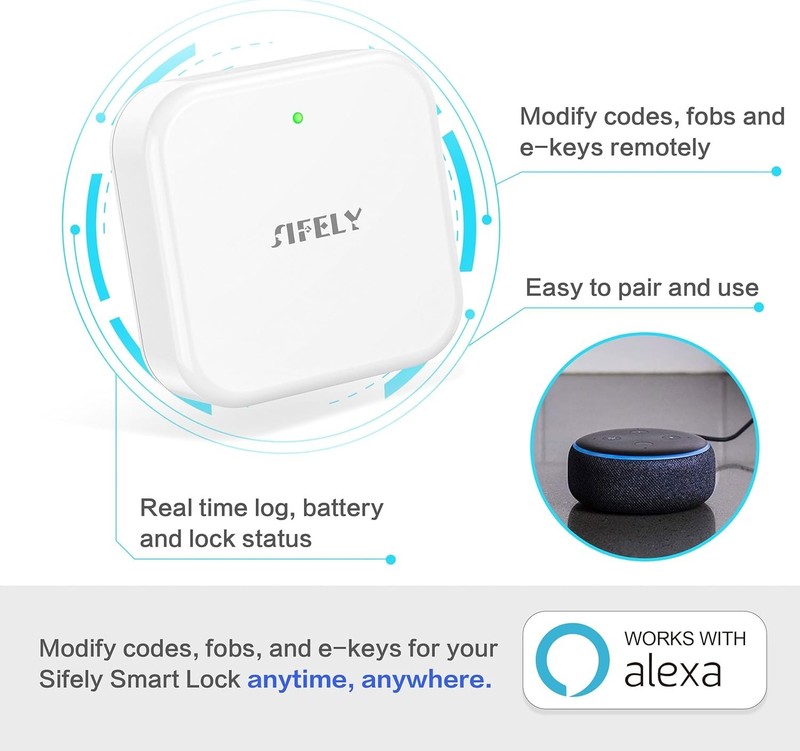 Remote Smart Lock Control Gateway - Easy Setup, Instant Alerts & Alexa Support gallery