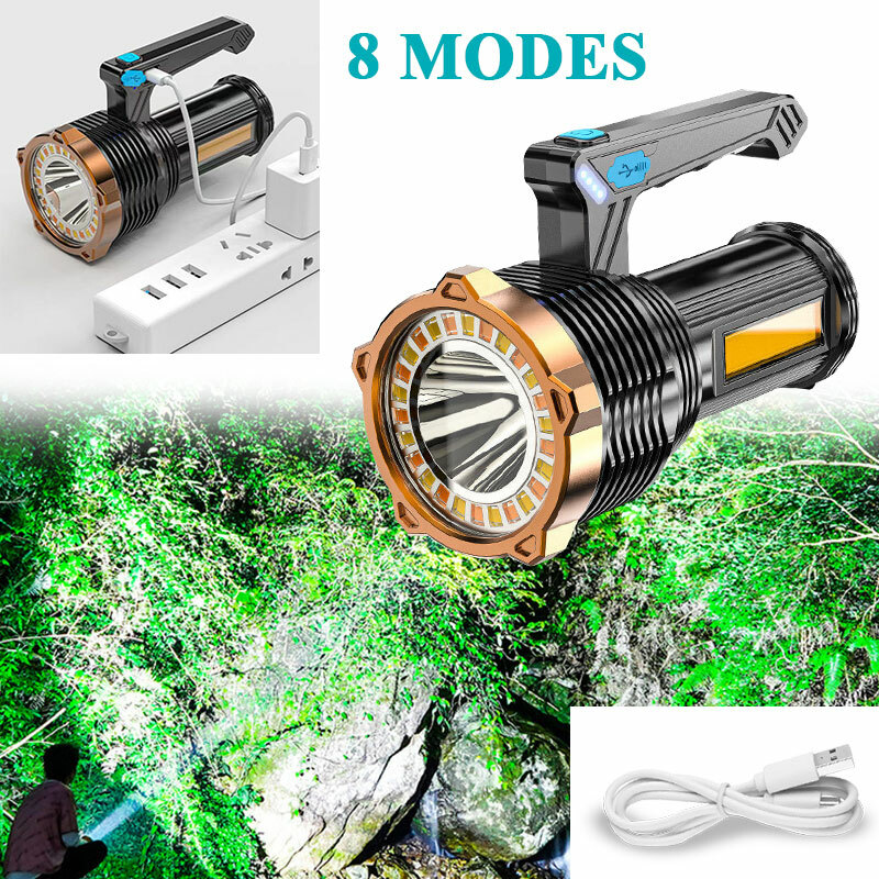 Super Bright 250000000LM LED Flashlight High Powered Torch USB Rechargeable Lamp gallery