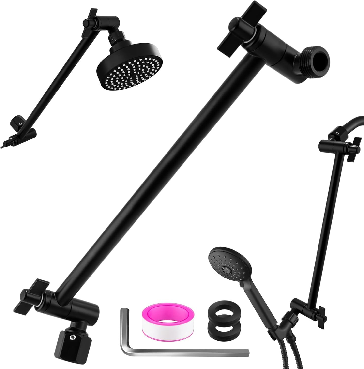 Rain Shower Head Extension 12 Inch Adjustable Rain Shower Head Extension Arm Sta gallery