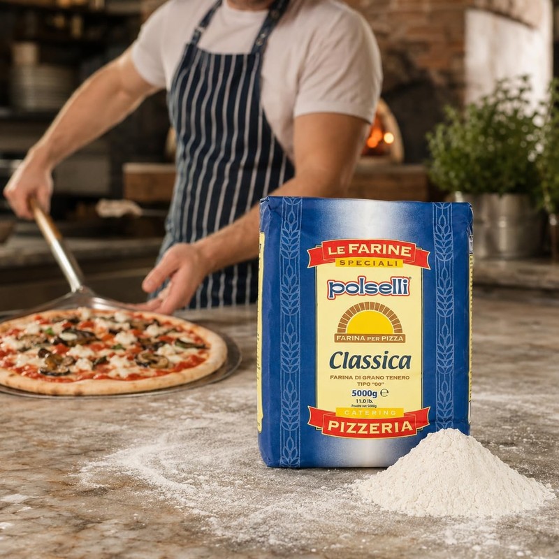 POLSELLI Classica, Type "00" Double Zero Flour Exrtra Fine, 11 lbs 5 kg gallery