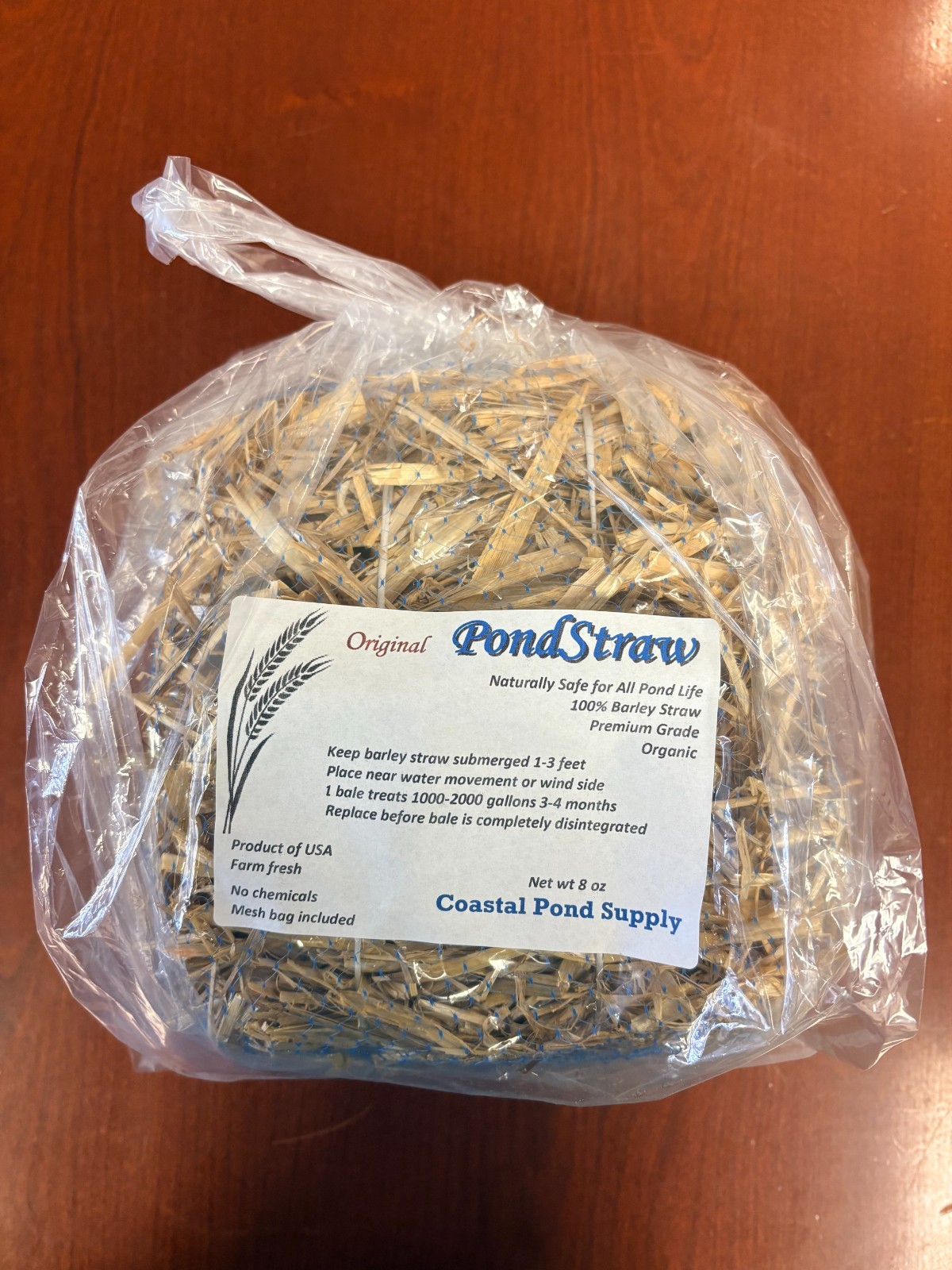 Natural Organic Barley Straw Bale for Ponds / 2 Pack gallery