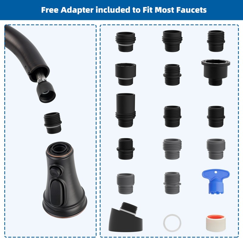 Pull Down Kitchen Faucet Spray Head Replacement, Kitchen Sink Spray Nozzle gallery