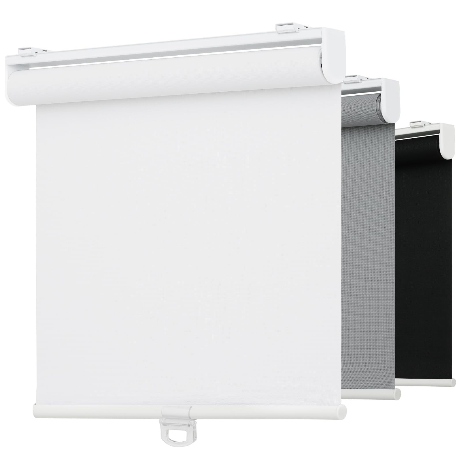 Cordless 5% Openness View Roller Shades for Indoor Windows,Solar Screen Flame... gallery