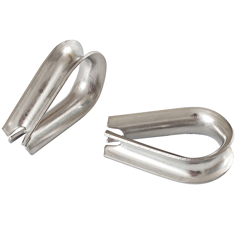 Thimble Thimbles Wire Cable Rope Stainless Steel Cable Loop Clip Clamps 2mm-28mm gallery