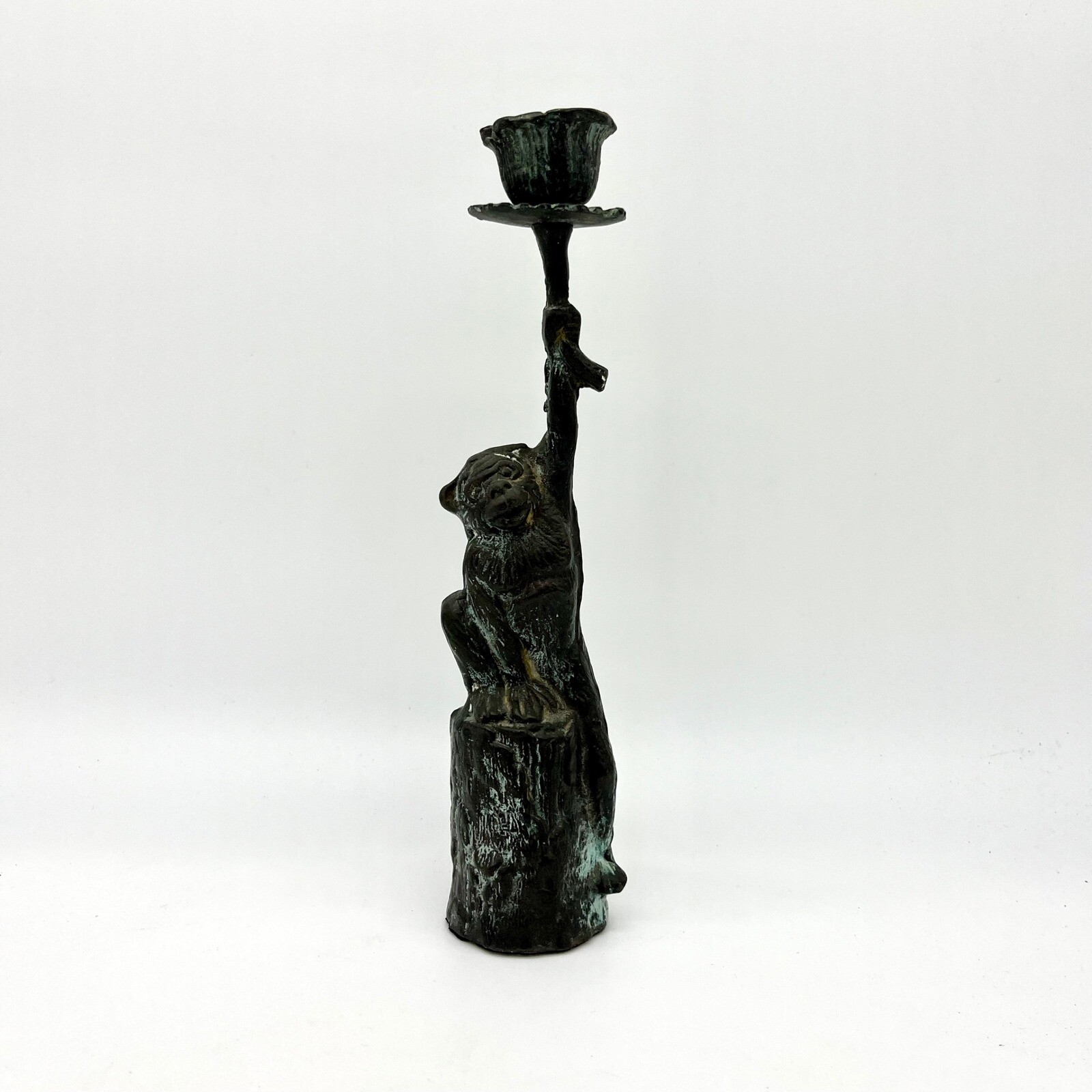 Vintage Monkey Candlestick Holder Bronze Unique Home Decor Accent Piece gallery