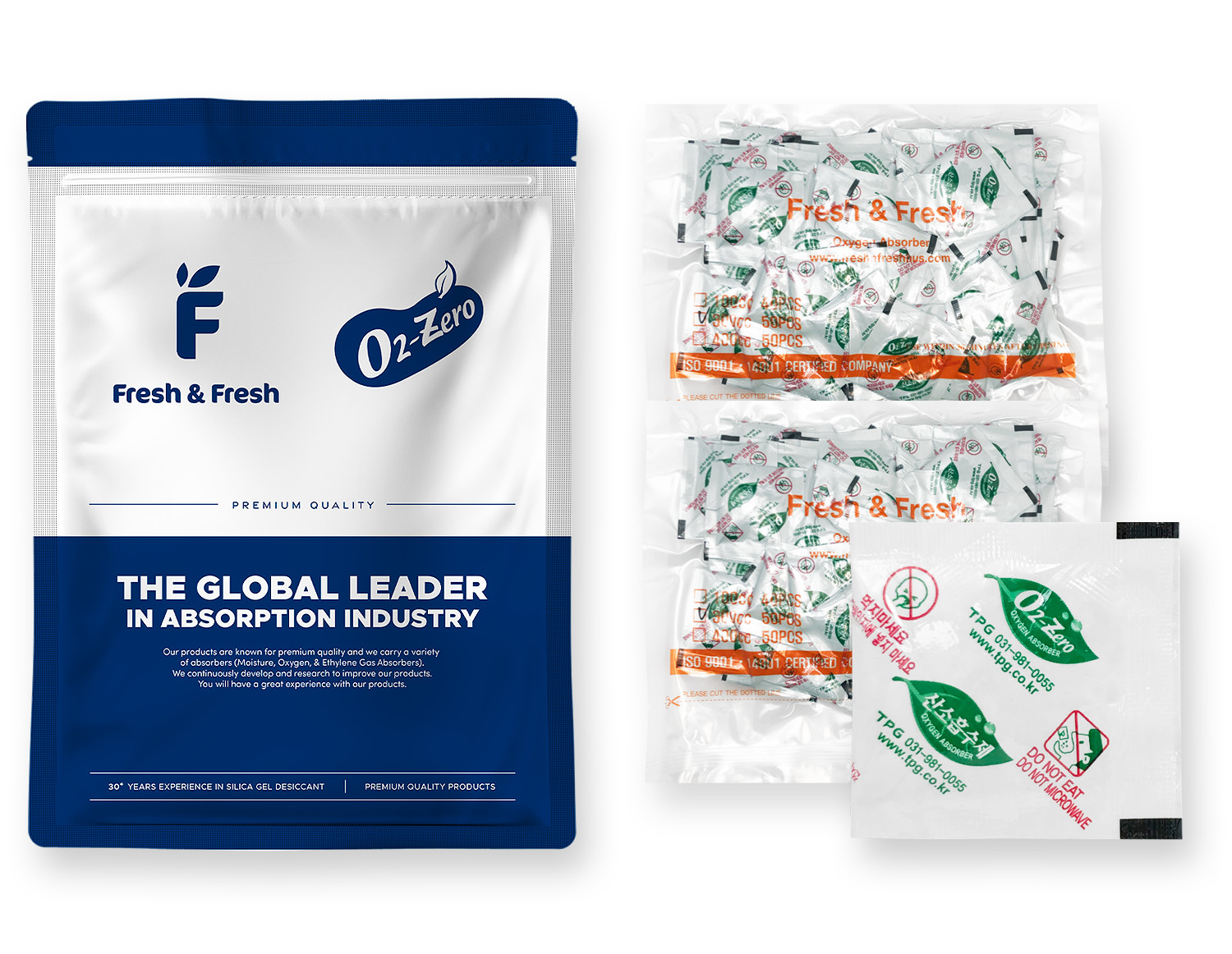 Fresh & Fresh (100 Packet) 300 CC Premium Oxygen Absorbers - (2 Bag of 50 Pks) gallery