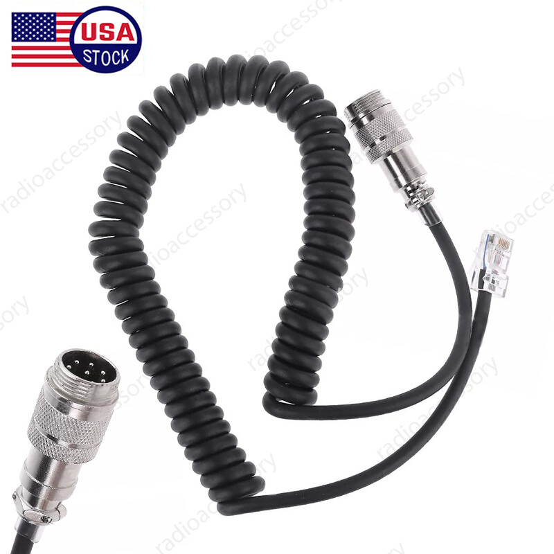 NEW 8-Pin Cord To RJ45 Mic Adapter Cable For Yaesu MD-200 MD-100 M-1 M-100 Radio gallery